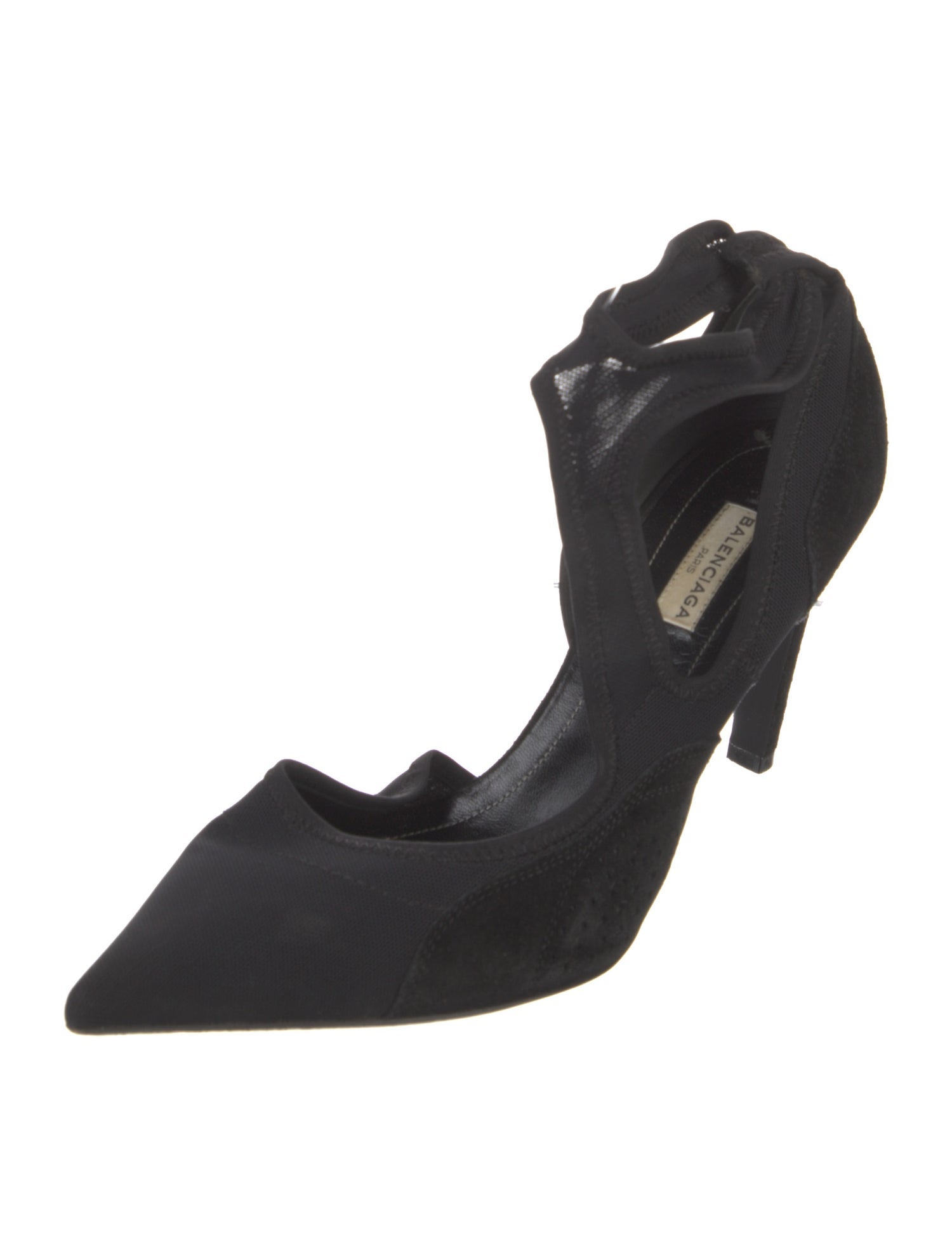 Balenciaga Suede D'Orsay Pumps